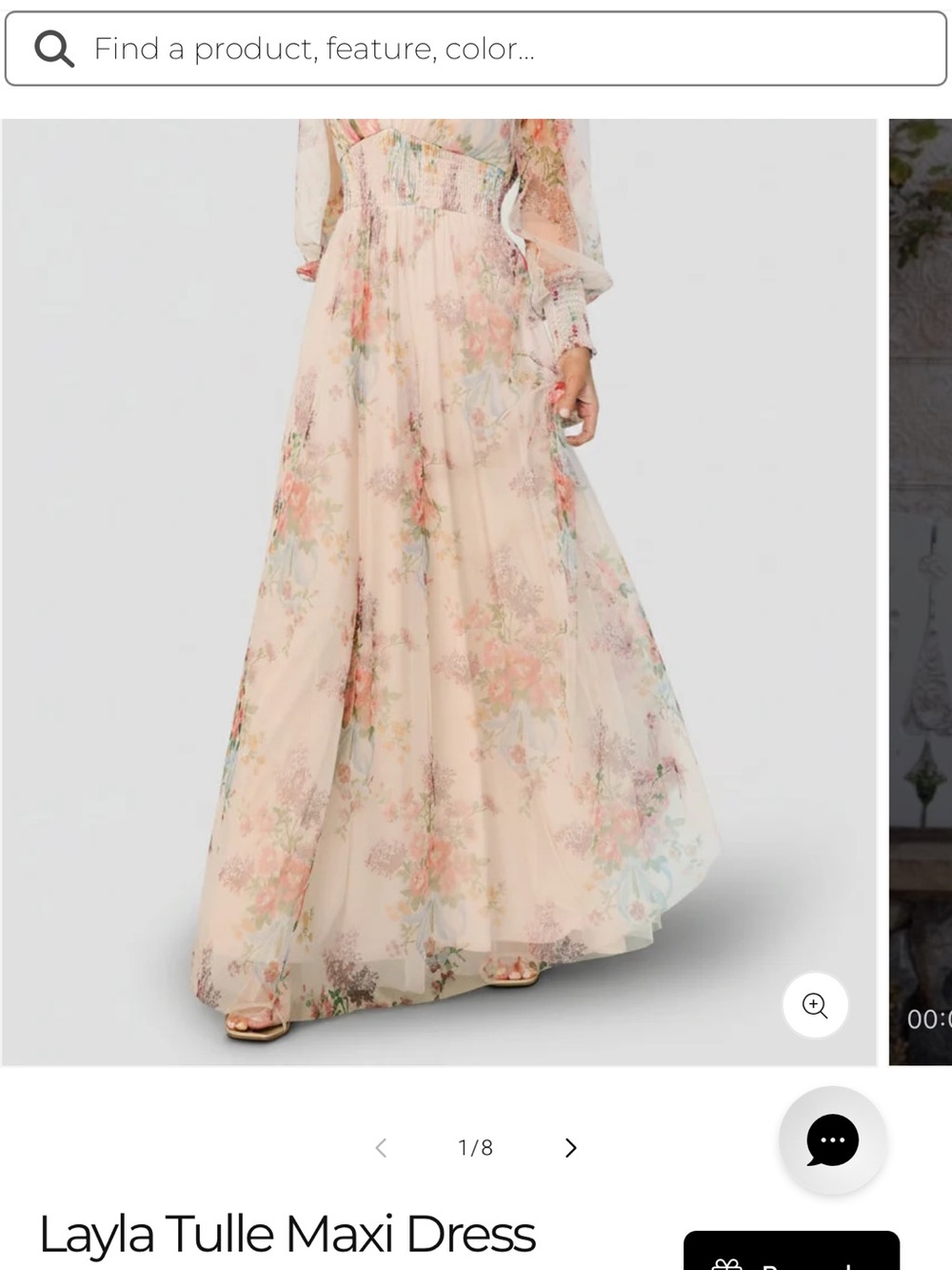 Layla Tulle Maxi Dress — Romantic Floral